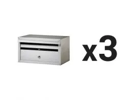 3 x Aluminium Bank Boxes